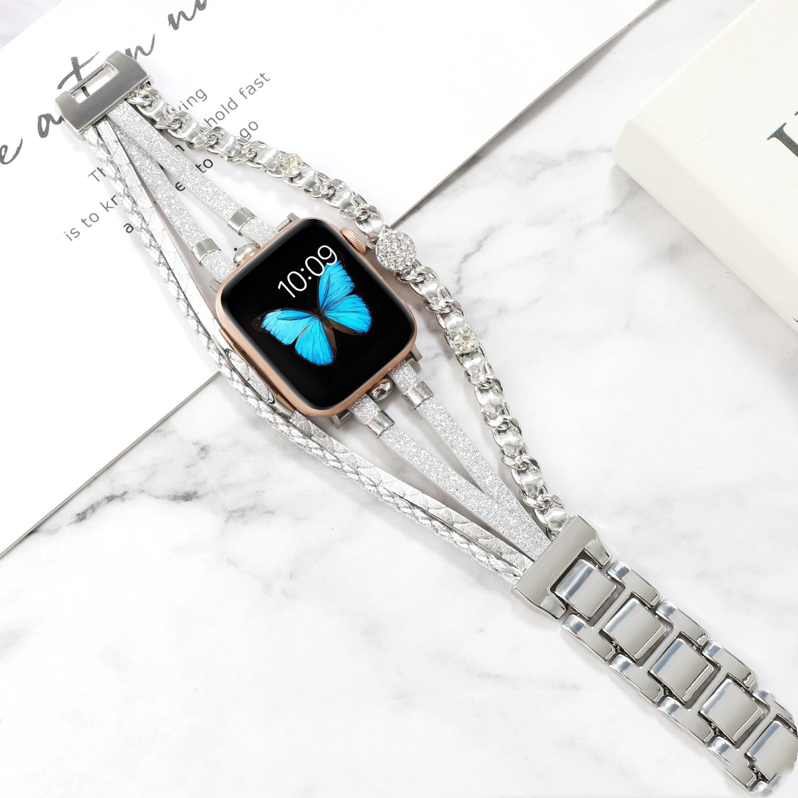 Life Tree Lederarmband für Apple Watch