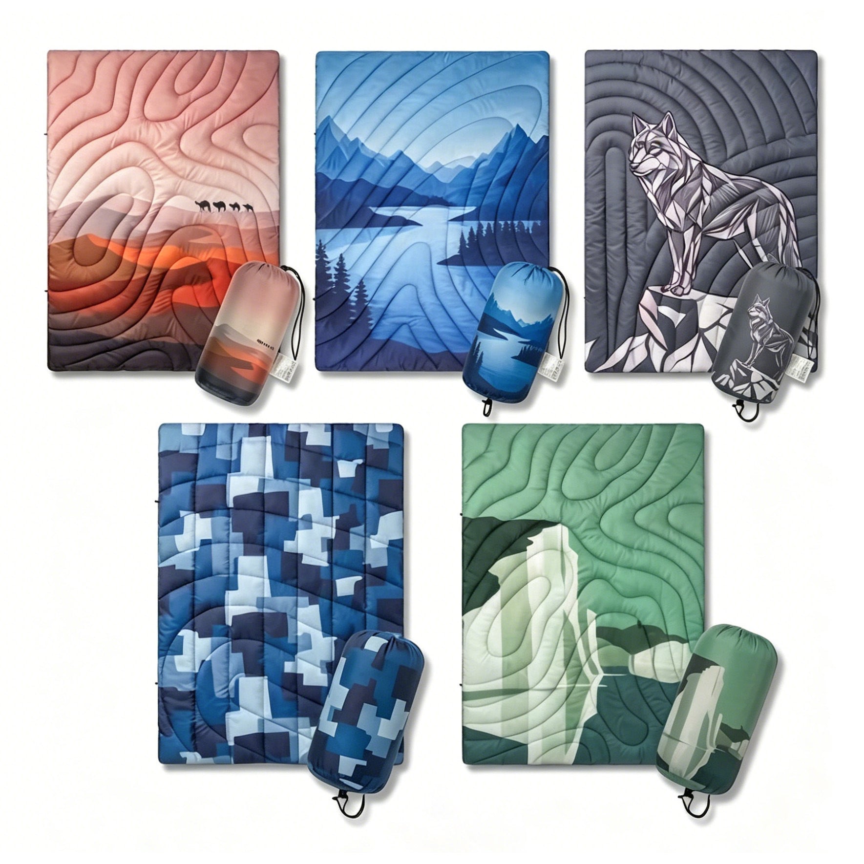 Wasserdichte Winddichte Campingdecke 200x140 cm
