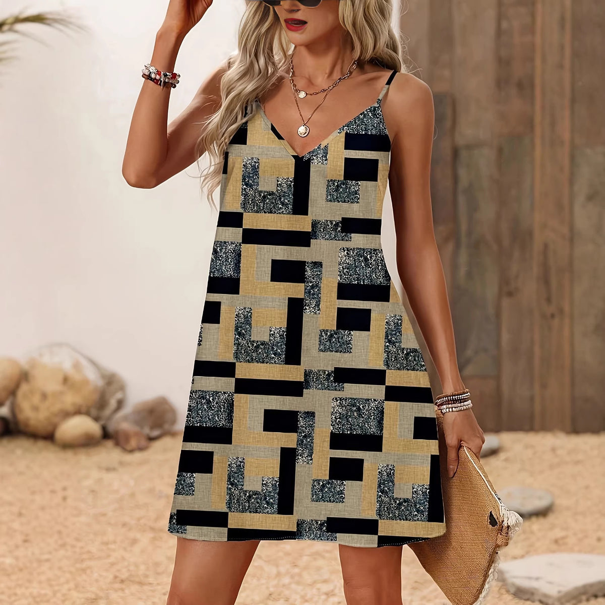Geblümtes Casual Strandkleid im Resort-Stil – Bild 2 | LuxeStyle