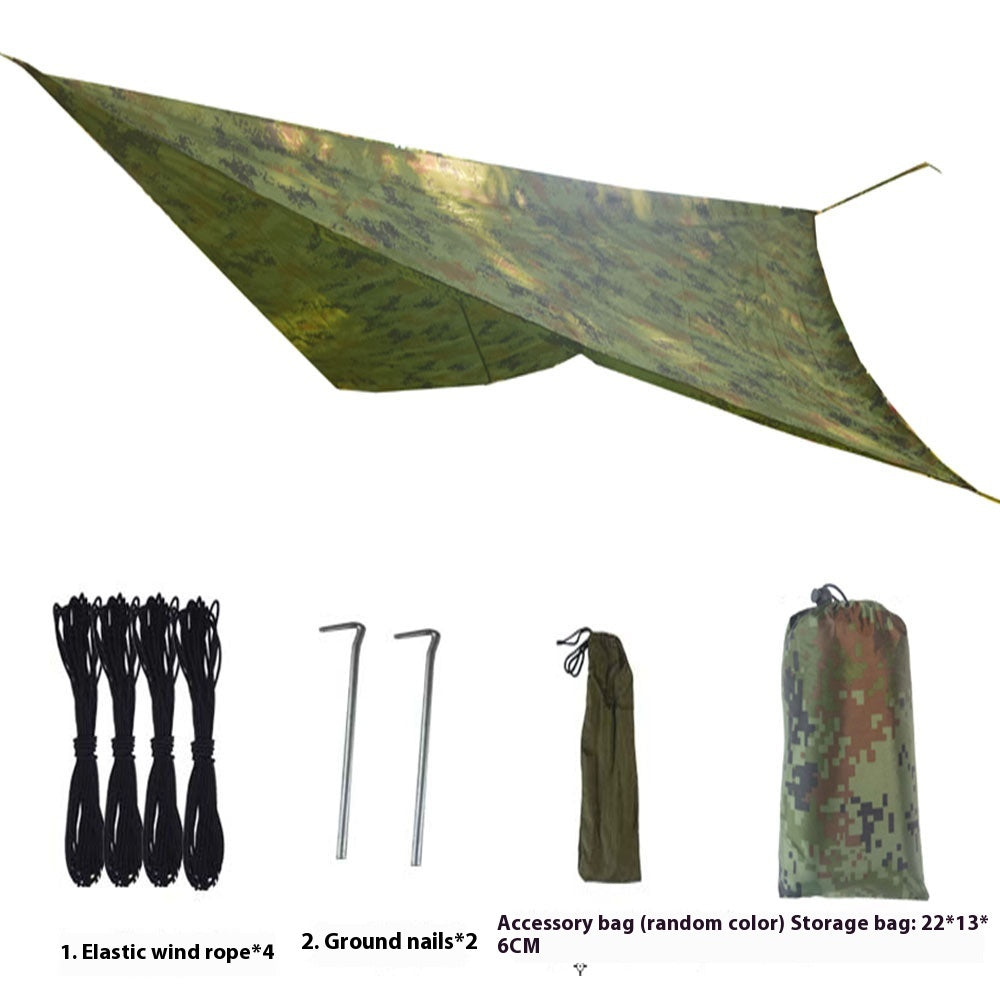 Hängematte mit Moskitonetz und Sonnenschirm 270x270 cm – Bild 2 | LuxeStyle