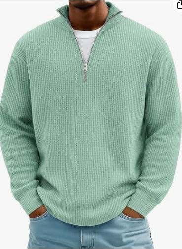 Herren Hoodie Waffle Knit Pullover