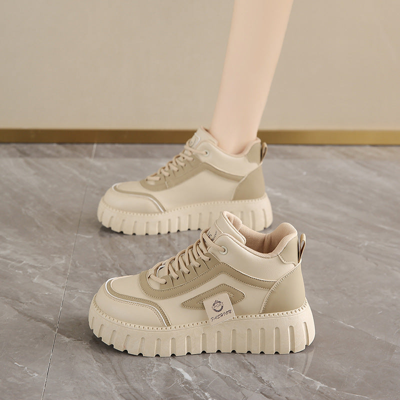 Atmungsaktive High-Top Sneaker mit Chunky-Sohle
