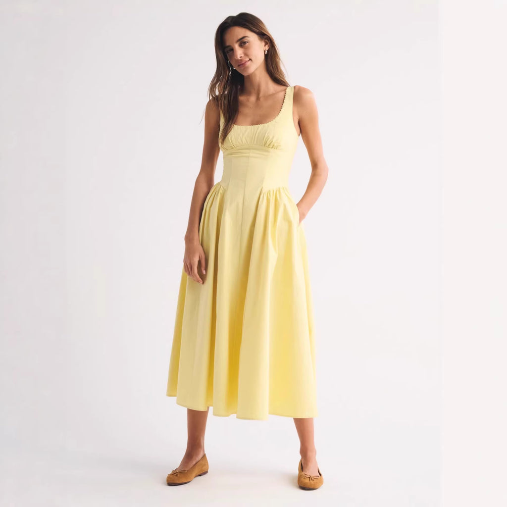 Elegantes Maxi-Slip-Kleid mit Blumenmuster – Bild 8 | LuxeStyle