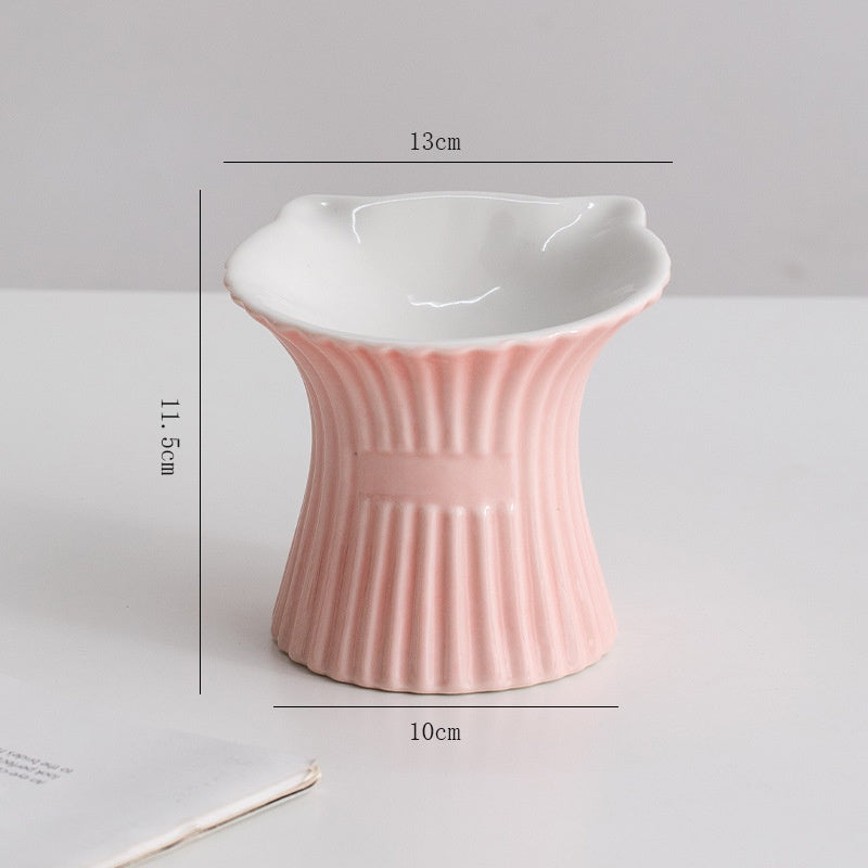 Erhöhte Keramikschüssel mit Katzenohr-Design – Bild 2 | LuxeStyle
