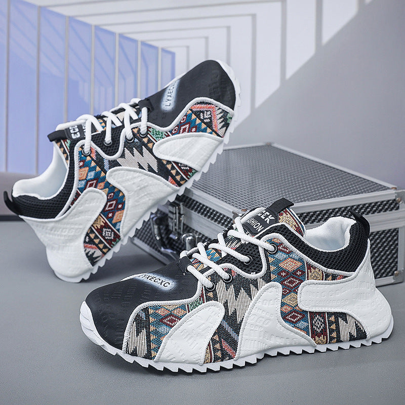 Freizeitschuhe im Karomuster für Herren – Bild 1 | LuxeStyle