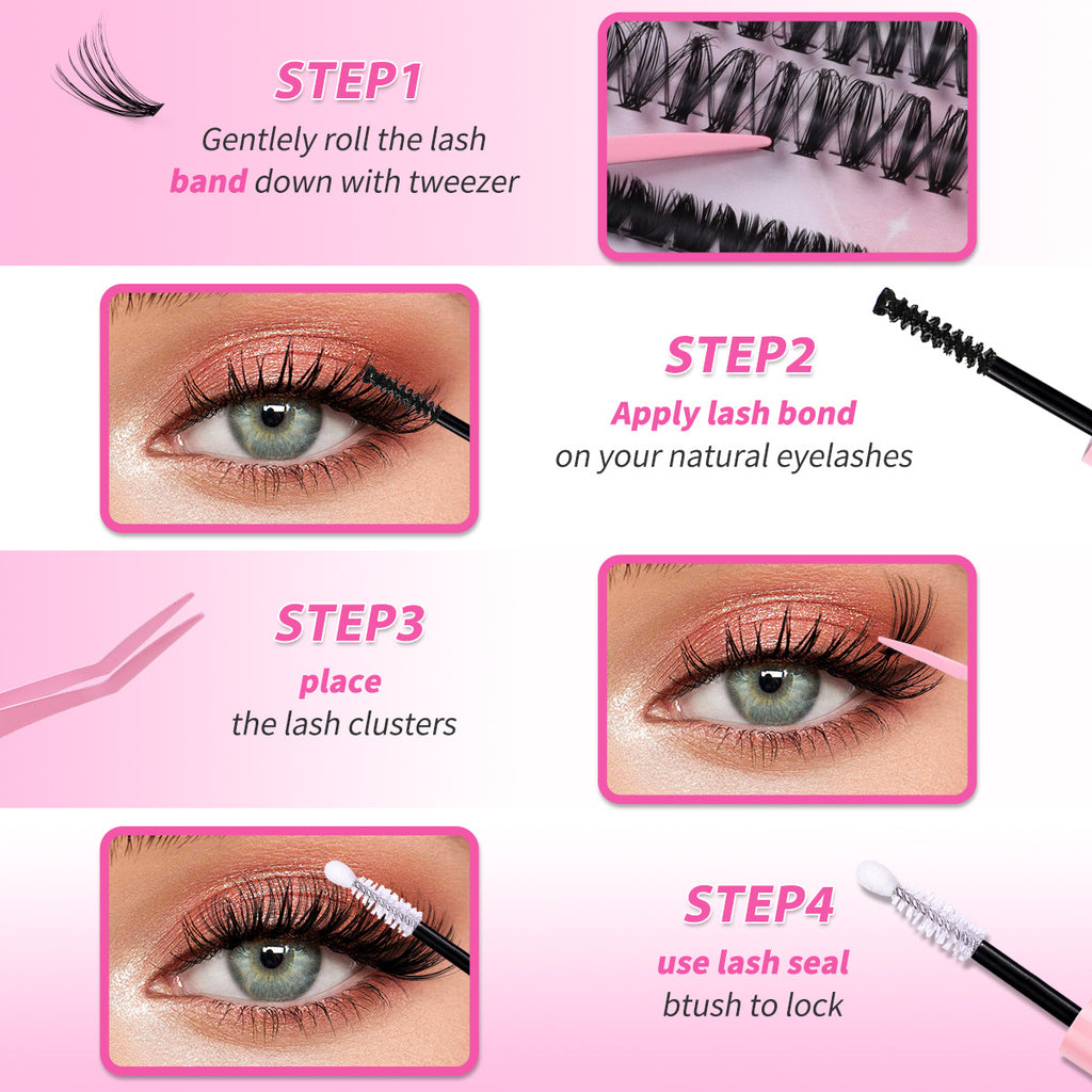 Natürliche DIY-Wimpern, dicht, täglicher Gebrauch