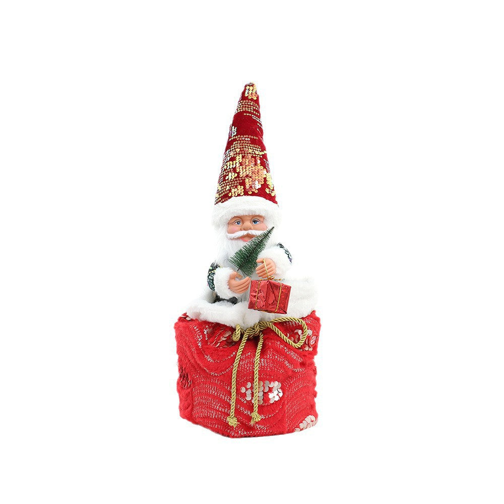 Tanzender Weihnachtsmann-Globus aus Plastik | LuxeStyle