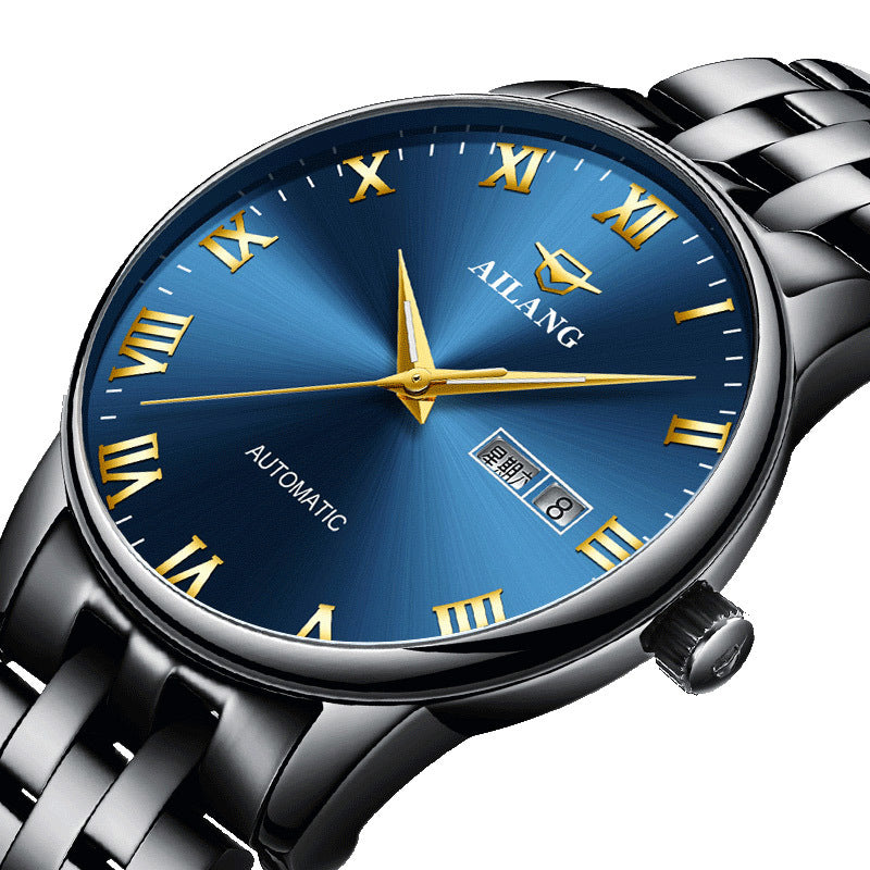 Herren Chronograph Quarzuhr mit Edelstahlarmband – Bild 6 | LuxeStyle