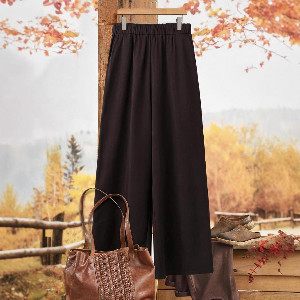 Wide-Leg-Hose «Largo» – gerades Bein, elegant
