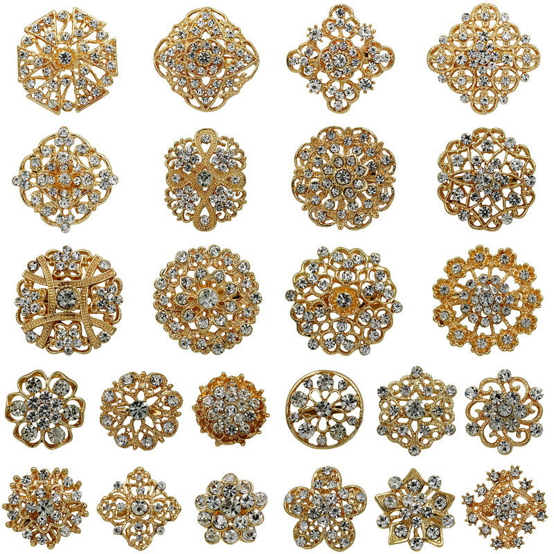 Perlen-Brosche mit Blumen-Design – Bild 3 | LuxeStyle