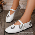 Mary Jane Pumps mit Strass-Schleife