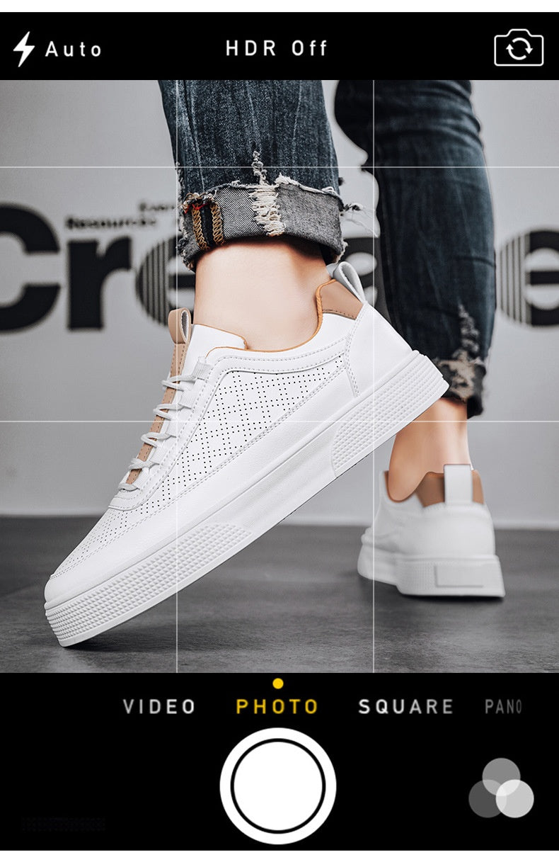 Schlichte weisse Sneaker mit dickem Boden – Bild 18 | LuxeStyle