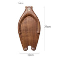 Tierisches Serviertablett aus Holz