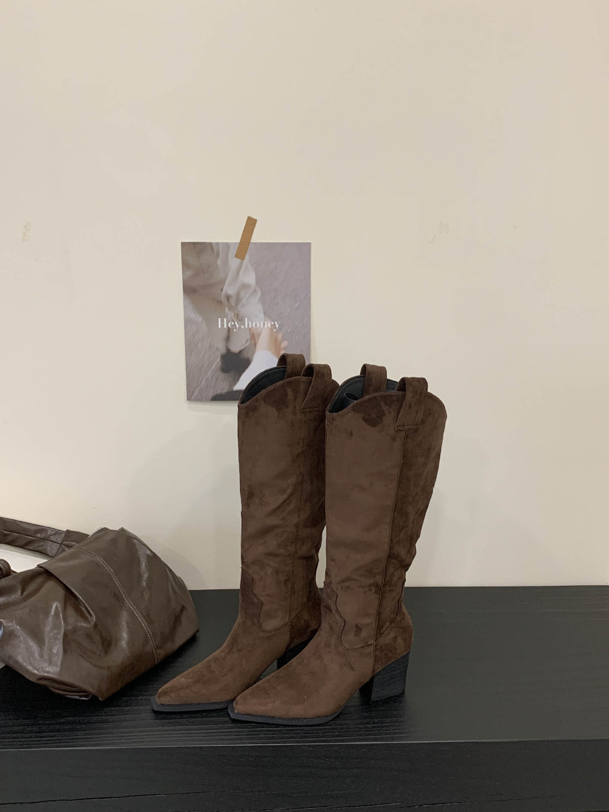 Vintage Western Cowboystiefel in Kaffee – Bild 5 | LuxeStyle