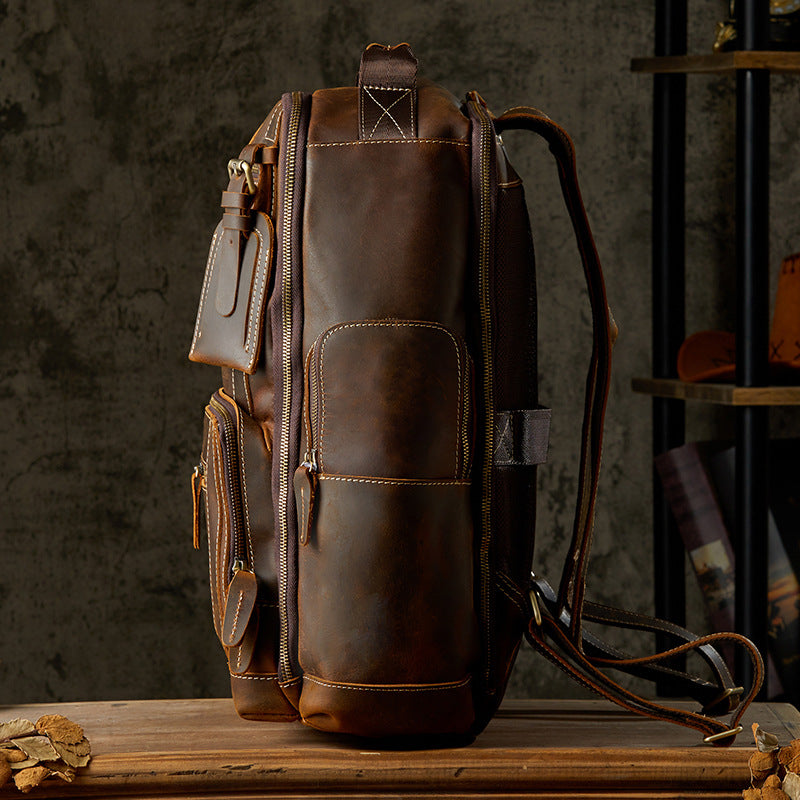 Handgemachter Leder-Rucksack Herren Retro | LuxeStyle