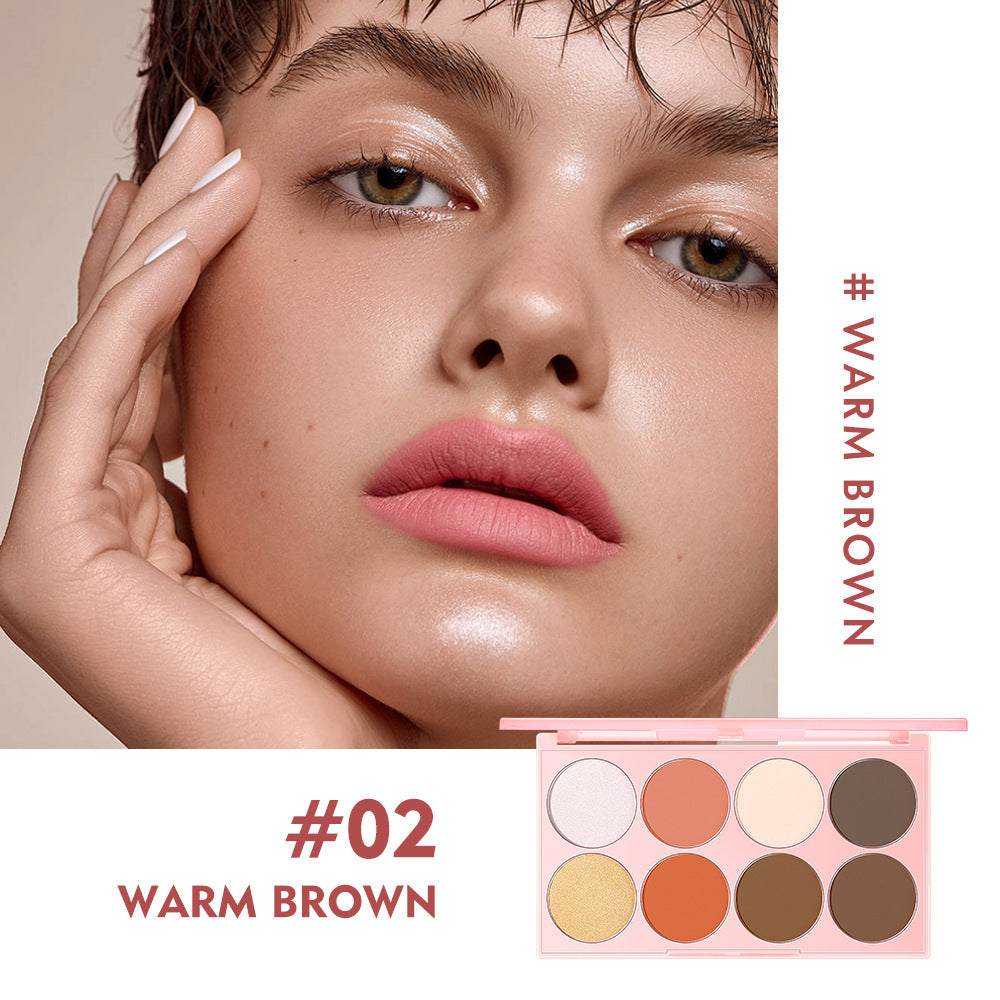 Lidschatten-Palette – 8 natürliche Nude-Farben – Bild 2 | LuxeStyle