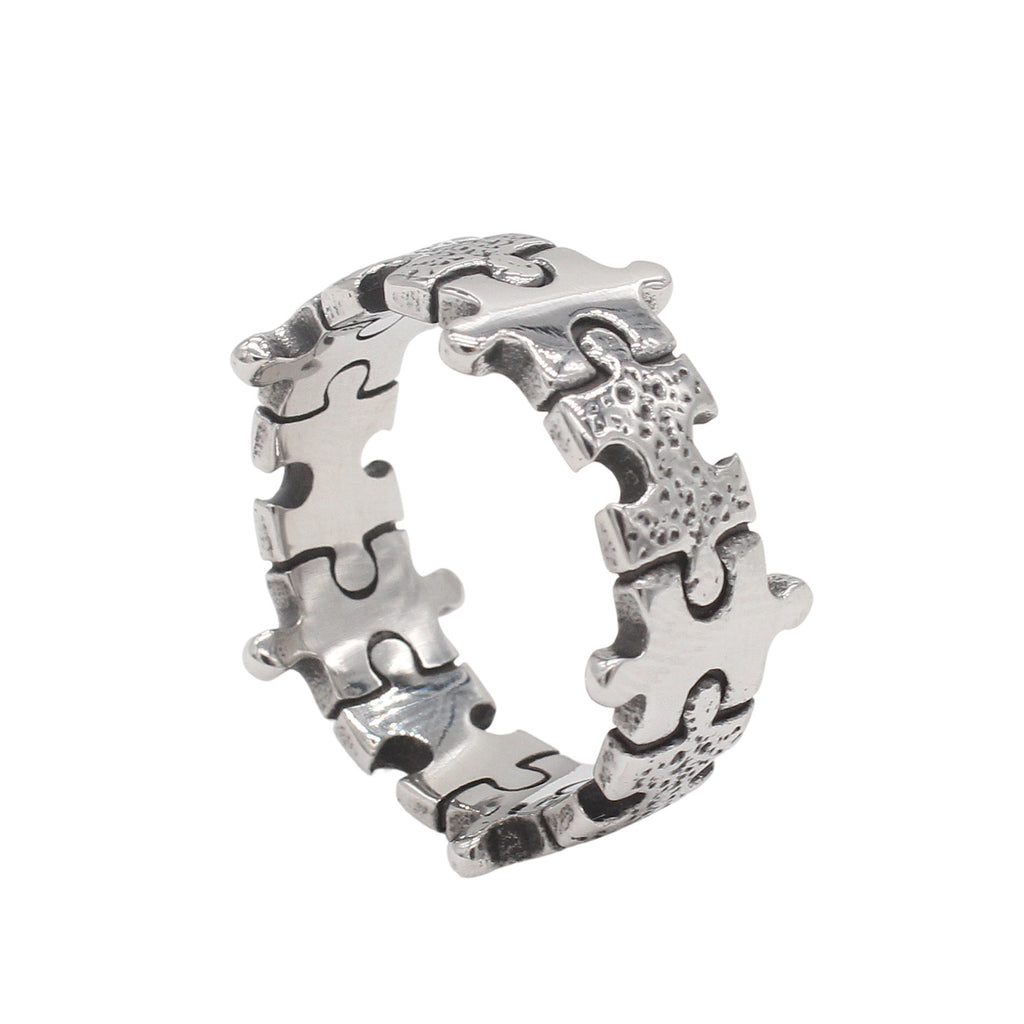 Personalisierter Antik-Stil Geometrischer Ring