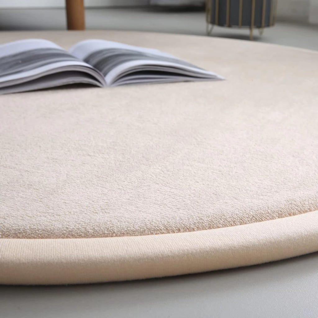 Runde, dicke Bodenmatte aus Polyester – Bild 2 | LuxeStyle