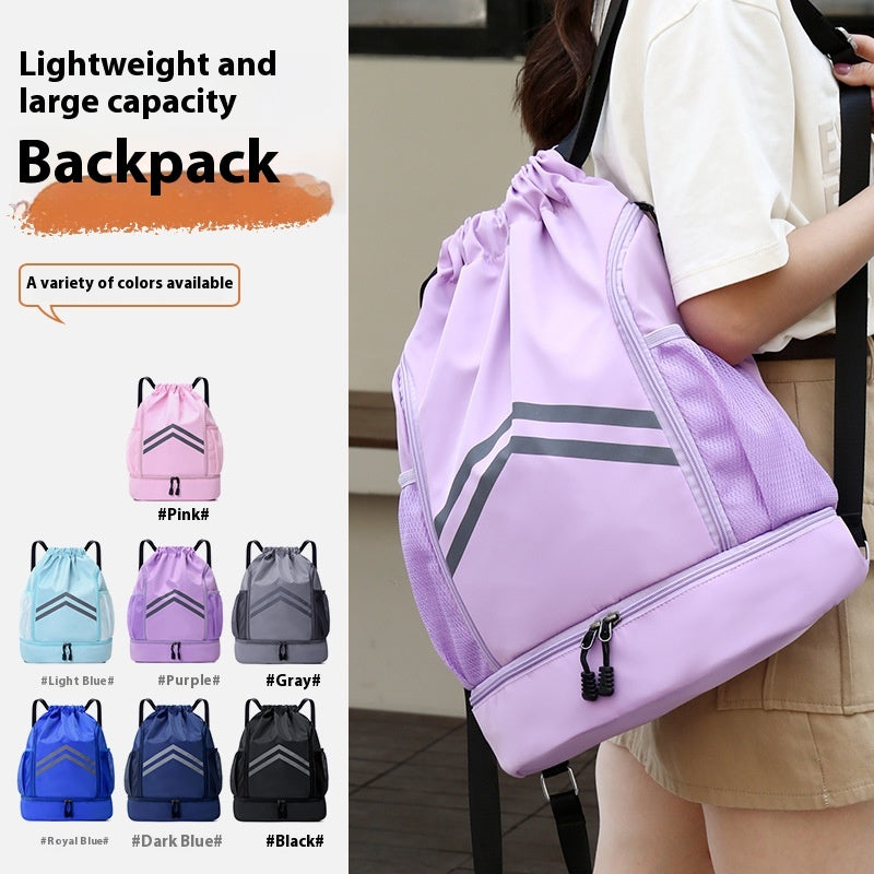 Sportrucksack mit Kordelzug und Reflektoren – Bild 3 | LuxeStyle