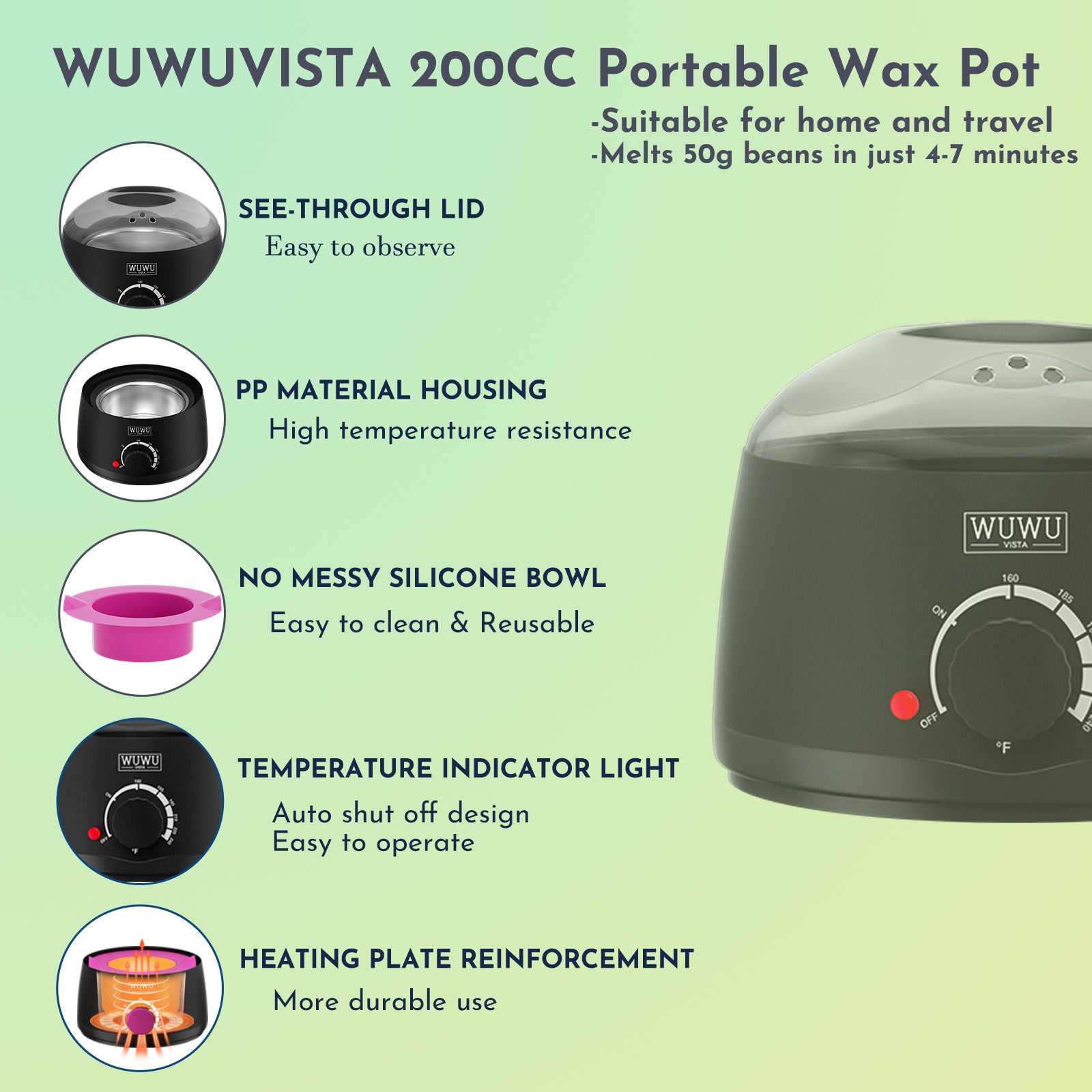 WUWUVISTA Waxing Kit 19-teilig