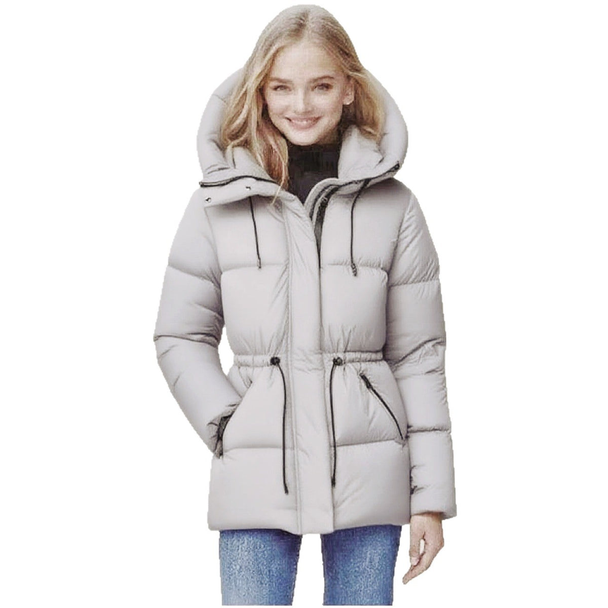 Mittellange Daunenjacke mit Baumwollfutter – Bild 5 | LuxeStyle