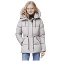 Mittellange Daunenjacke mit Baumwollfutter – Bild 9 | LuxeStyle