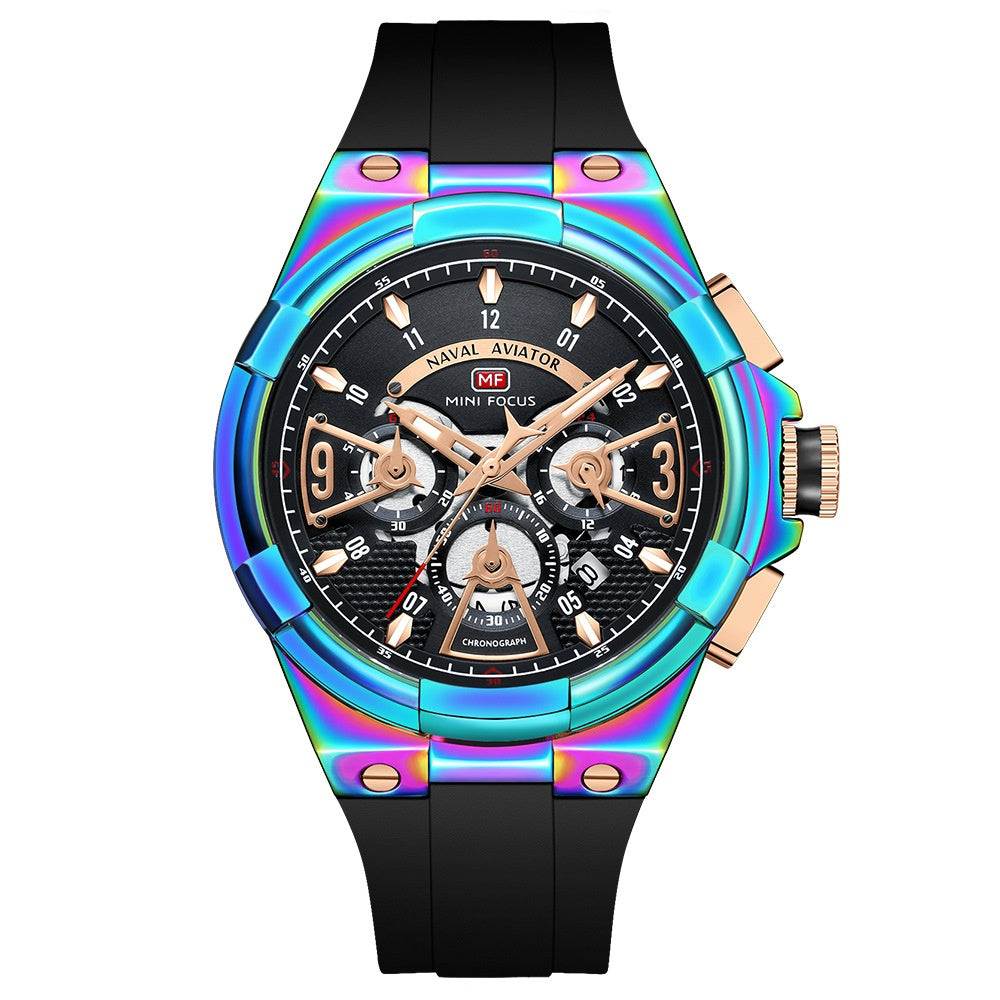 Quarz-Armbanduhr mit Silikonband