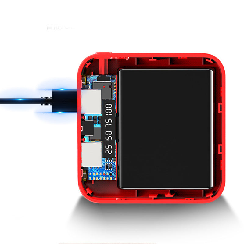 Mini Powerbank mit Spiegel und Digitalanzeige