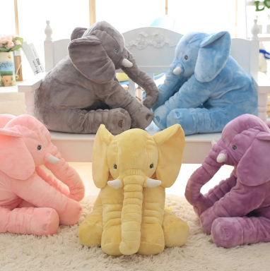 Elefanten-Kuschelkissen mit Decke