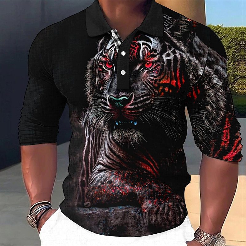 Langarm Polo-Shirt mit Knopfleiste – Bild 12 | LuxeStyle