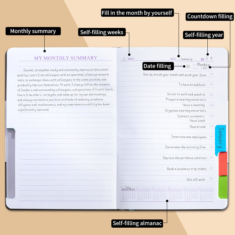 Notizbuch ohne Datum mit Gummiband – Bild 7 | LuxeStyle