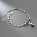 S925 Silber Vintage Totenkopf-Armband für Damen