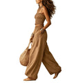 Elegantes trägerloses Camisole & Laternenhosen-Set