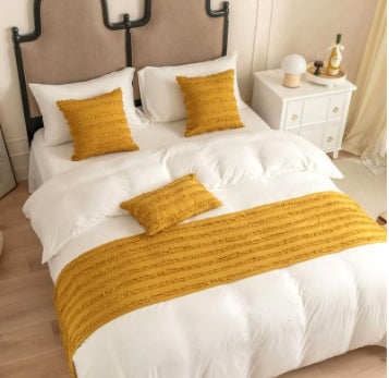Bettläufer aus Baumwoll-Leinen-Jacquard – Bild 5 | LuxeStyle