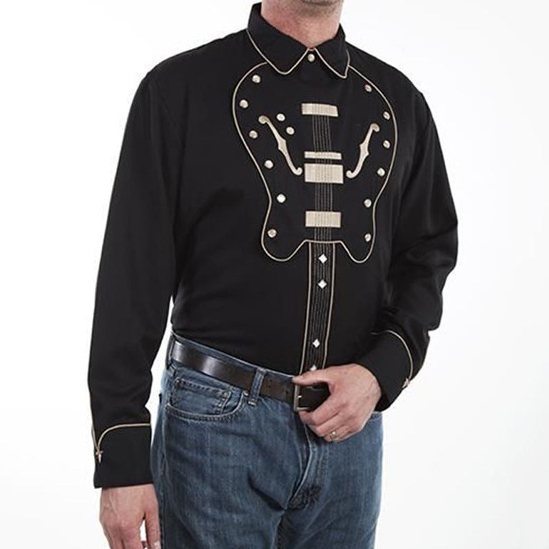 Hemd mit amerikanischem Western-Muster – Bild 3 | LuxeStyle