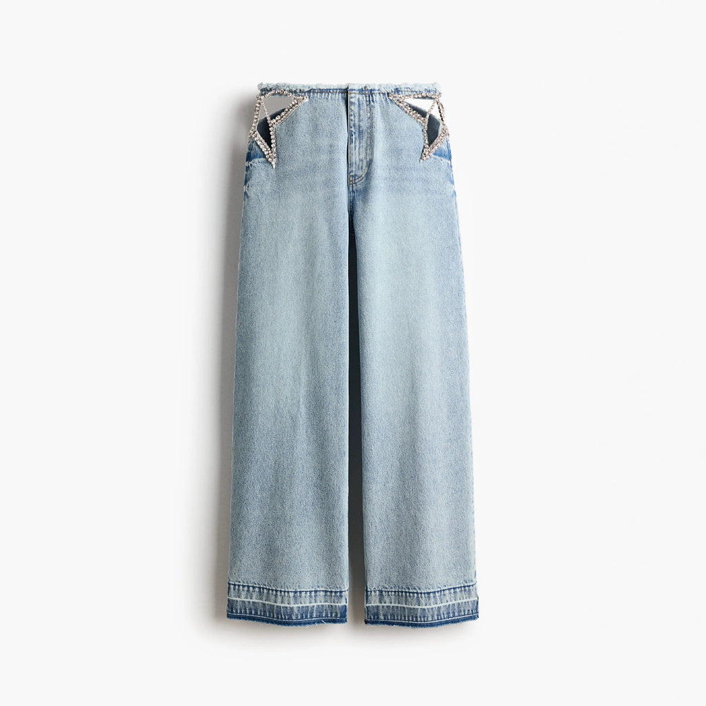 Low-Waist Straight-Leg Jeans mit Waschung – Ansicht 5