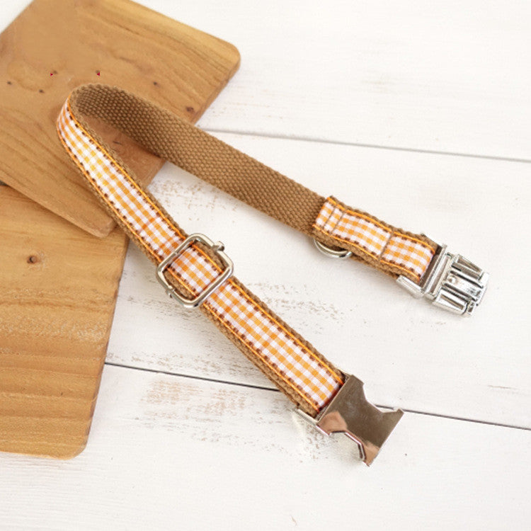 Halsband im Brit-Stil für Hunde, kariert – Bild 4 | LuxeStyle