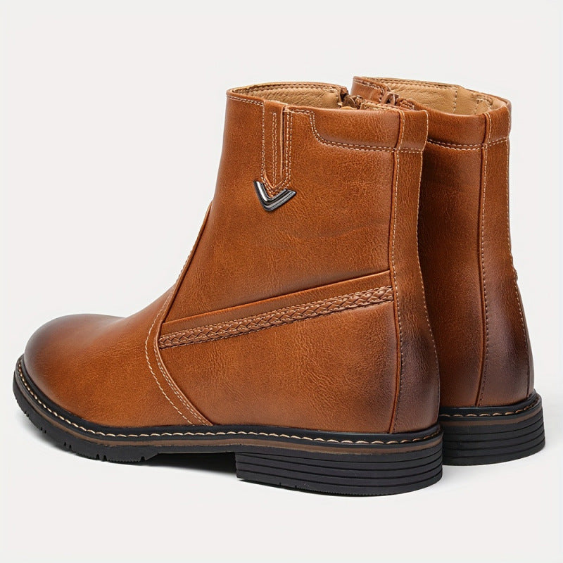 Elegante Herren-Dress Boots mit Reissverschluss