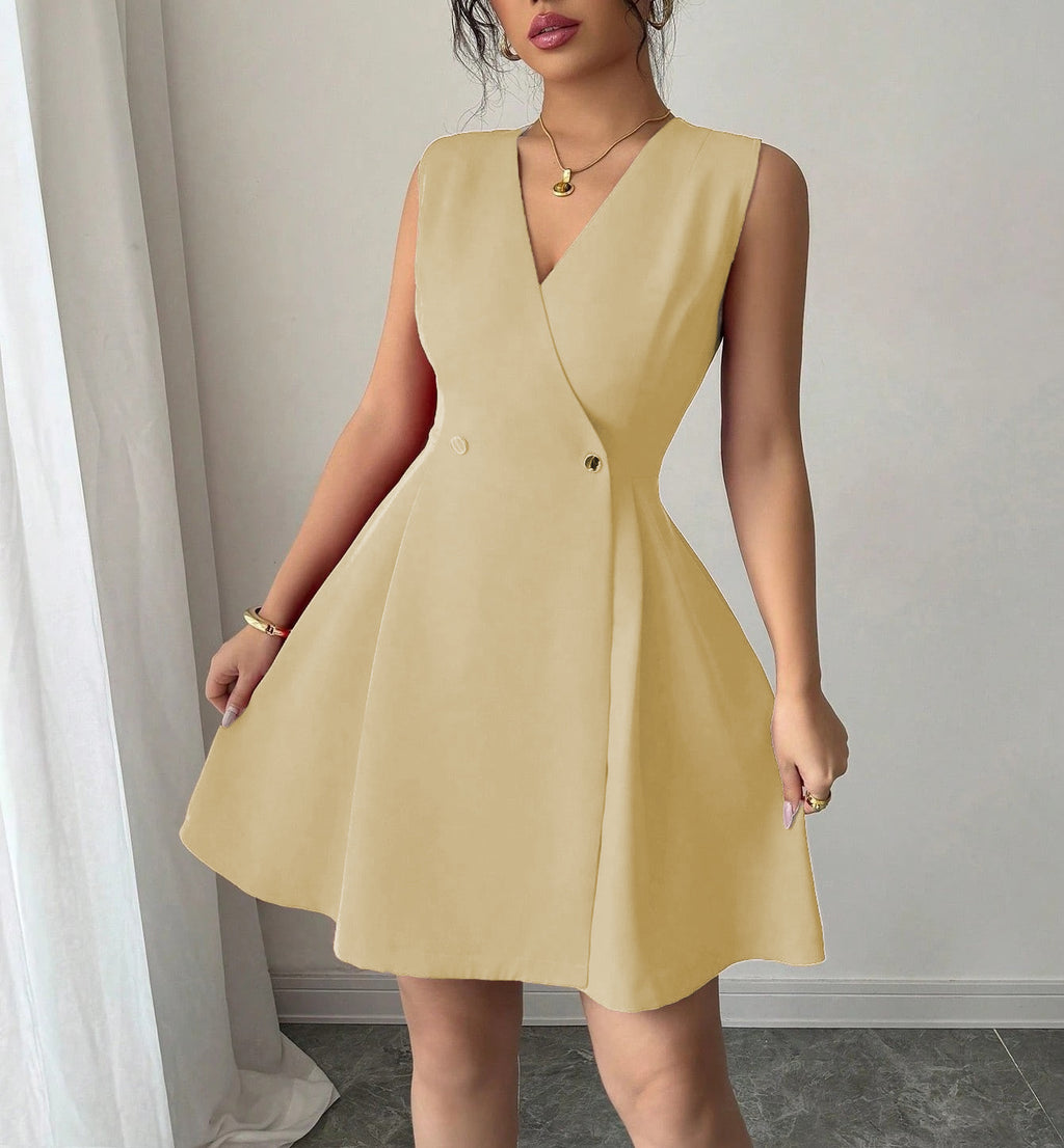 Kleines A-Linien-Kleid mit Buchstabenmuster