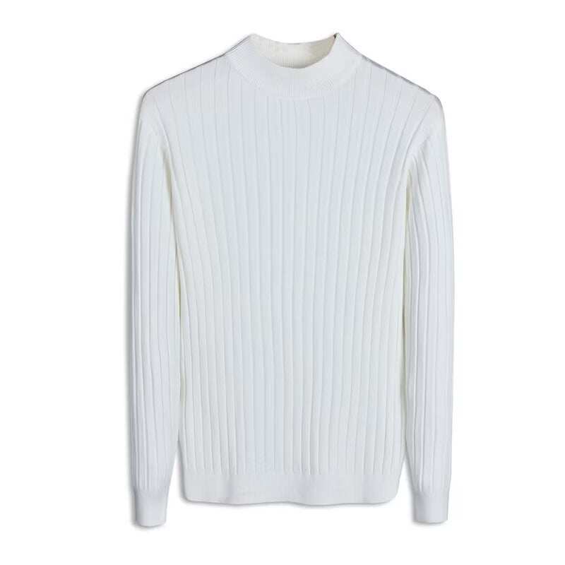 Strukturierter Mock-Neck Pullover für Herren