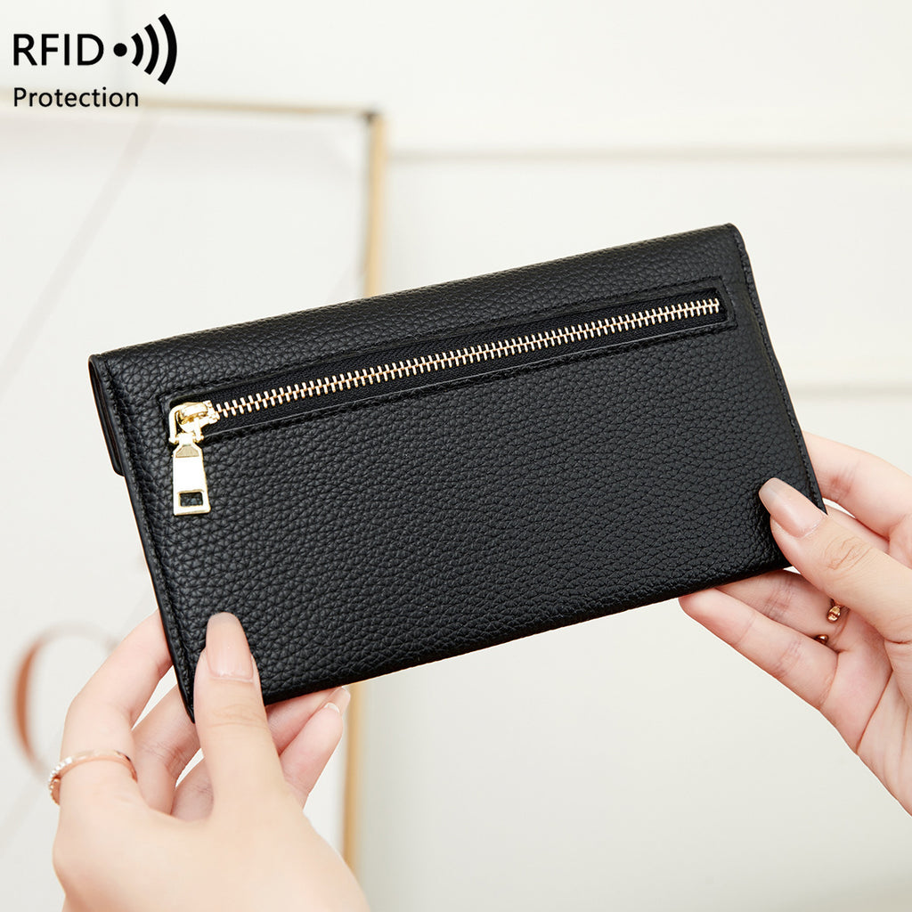 RFID-Sicheres Portemonnaie – Schwarz – Bild 4 | LuxeStyle
