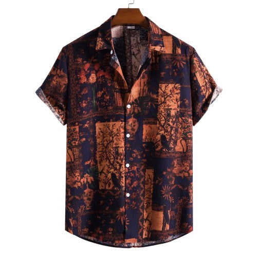 Cotton-Floral-Hemden | LuxeStyle