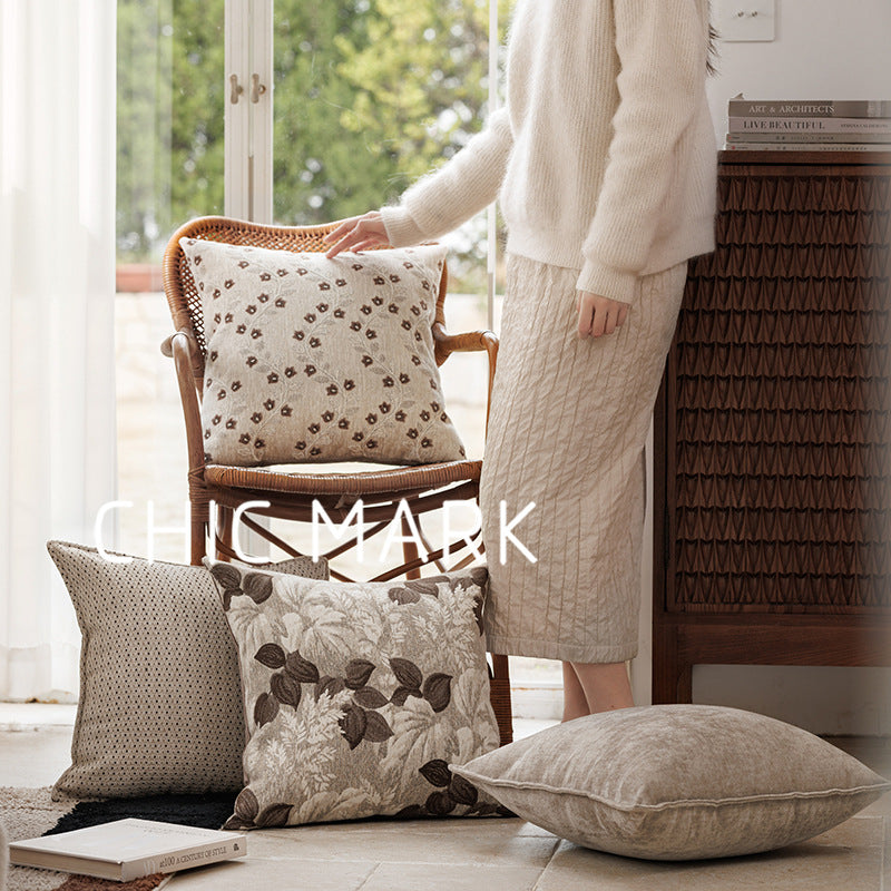 Vielseitiges Jacquard Zierkissen mit Geometrie-Muster