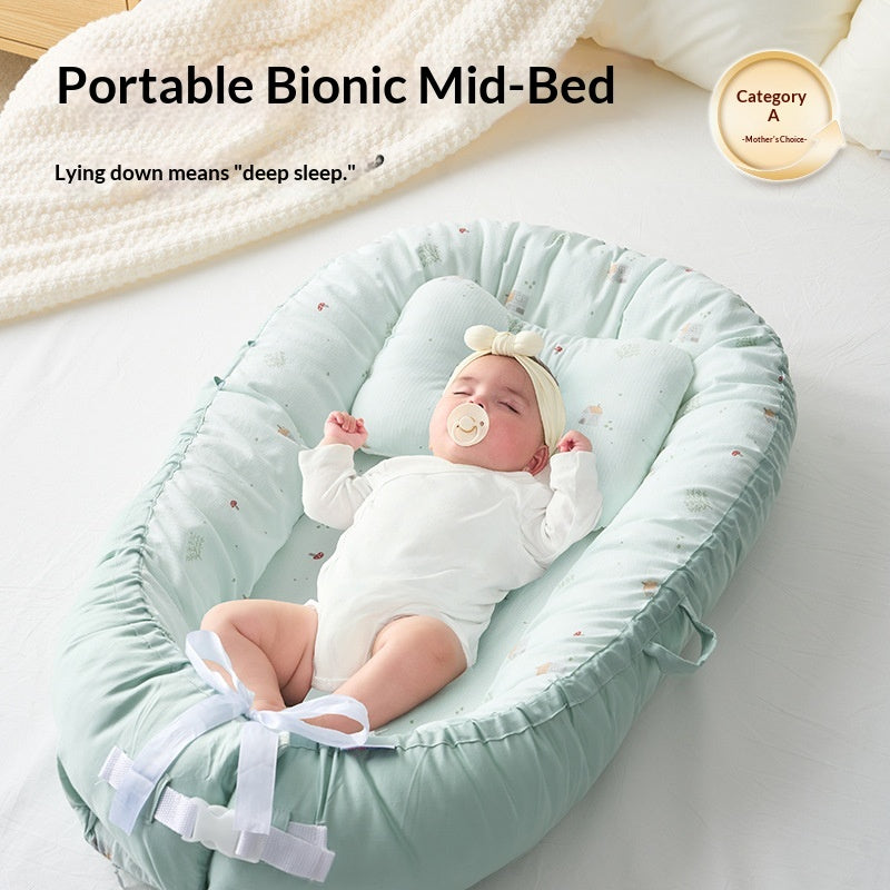 Babybett im Uterus-Design aus reiner Baumwolle