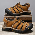 Herren-Strandsandalen aus Leder