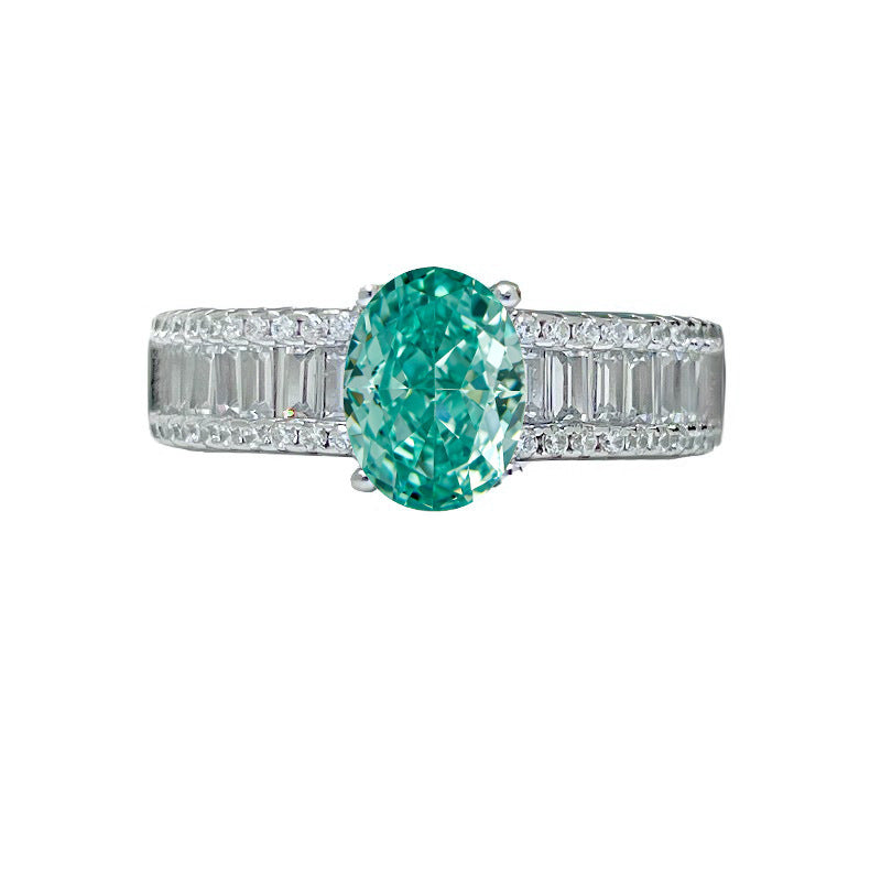 Paraiba-Tourmalin-Ring mit Diamanten