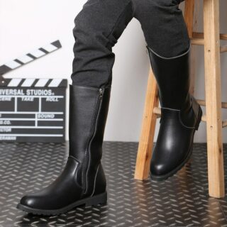 Hoher Herrenstiefel mit niedrigem Absatz – Bild 6 | LuxeStyle