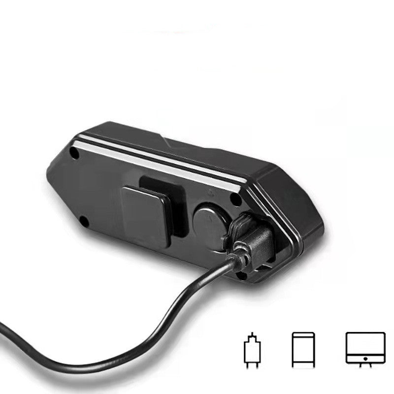 USB-Ladefähiges Rücklicht mit Blinker & Hupe