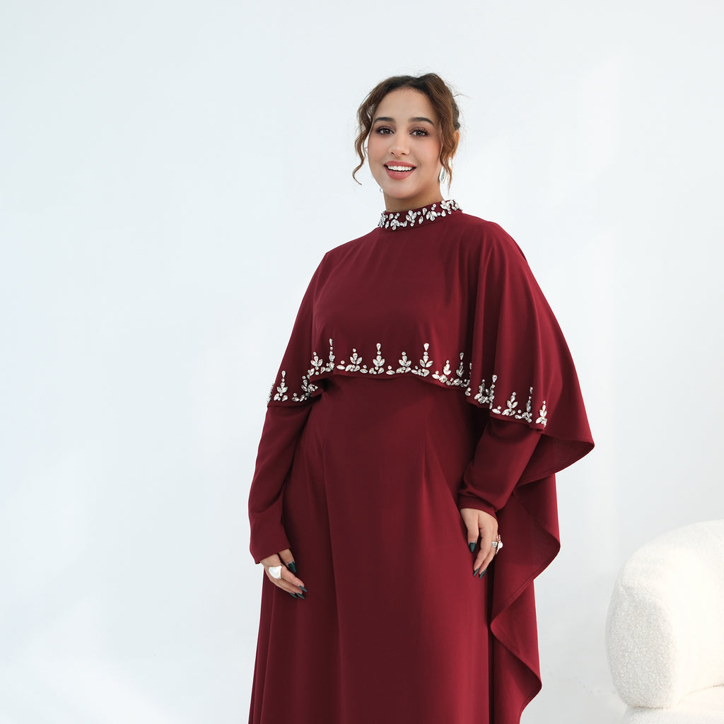Elegantes Zweiteiliges Kleid mit Strass