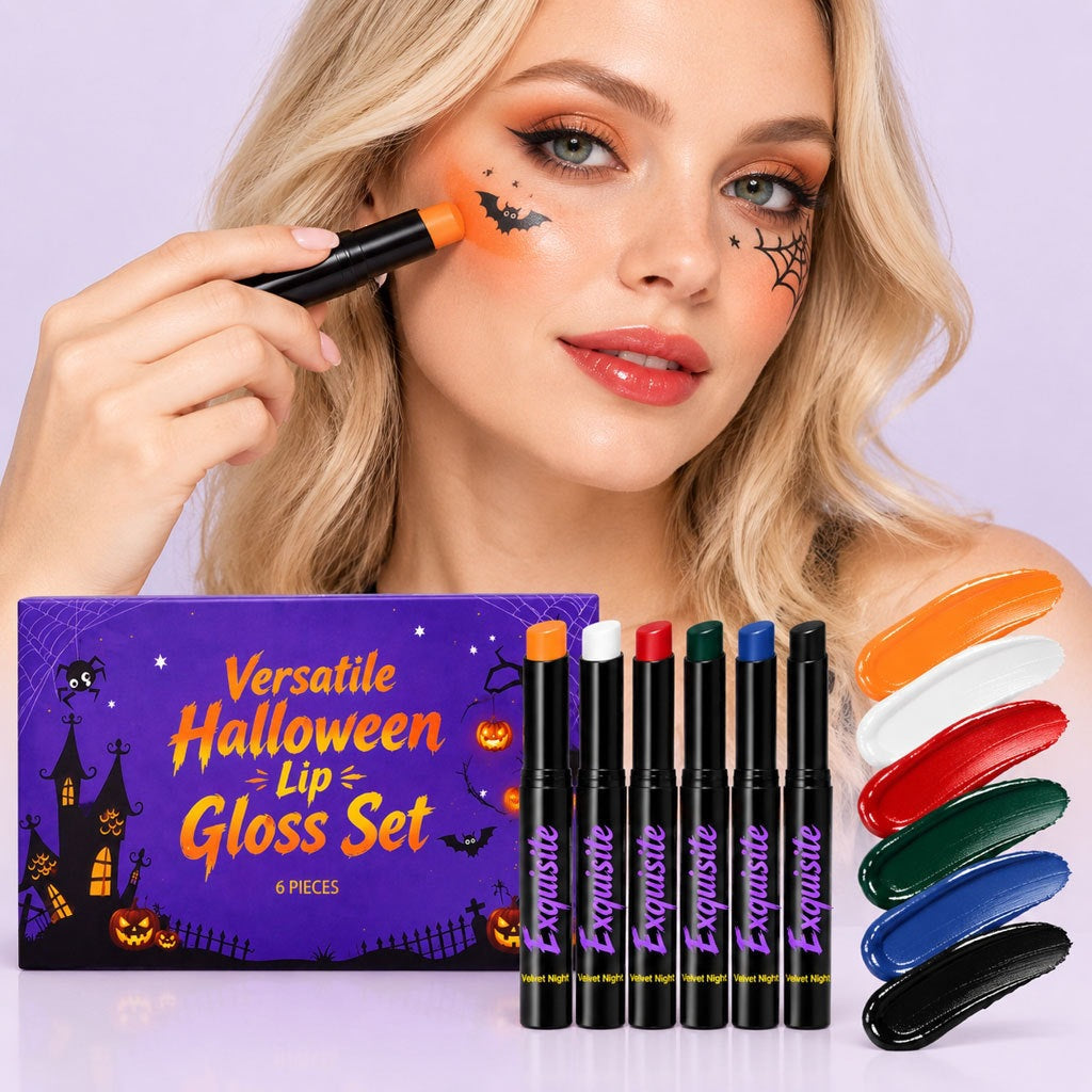 Halloween Lippenglanz Set – 6 Stück – Bild 5 | LuxeStyle